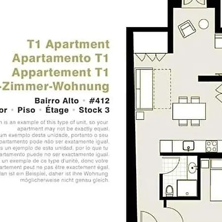 Serviced Bairro Alto ליסבון